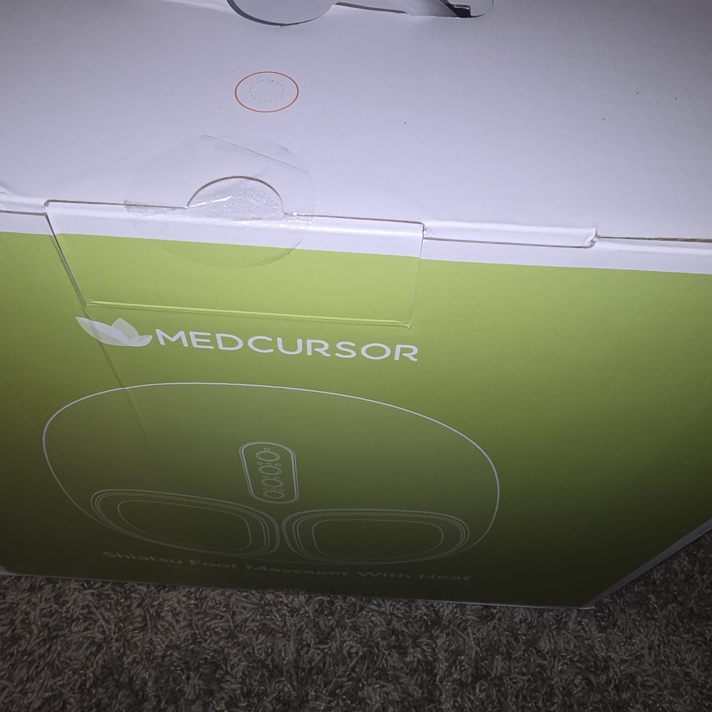 Medcursor Foot Massager Machine W/Heat Deep Kneading Rolling Air-Compression
