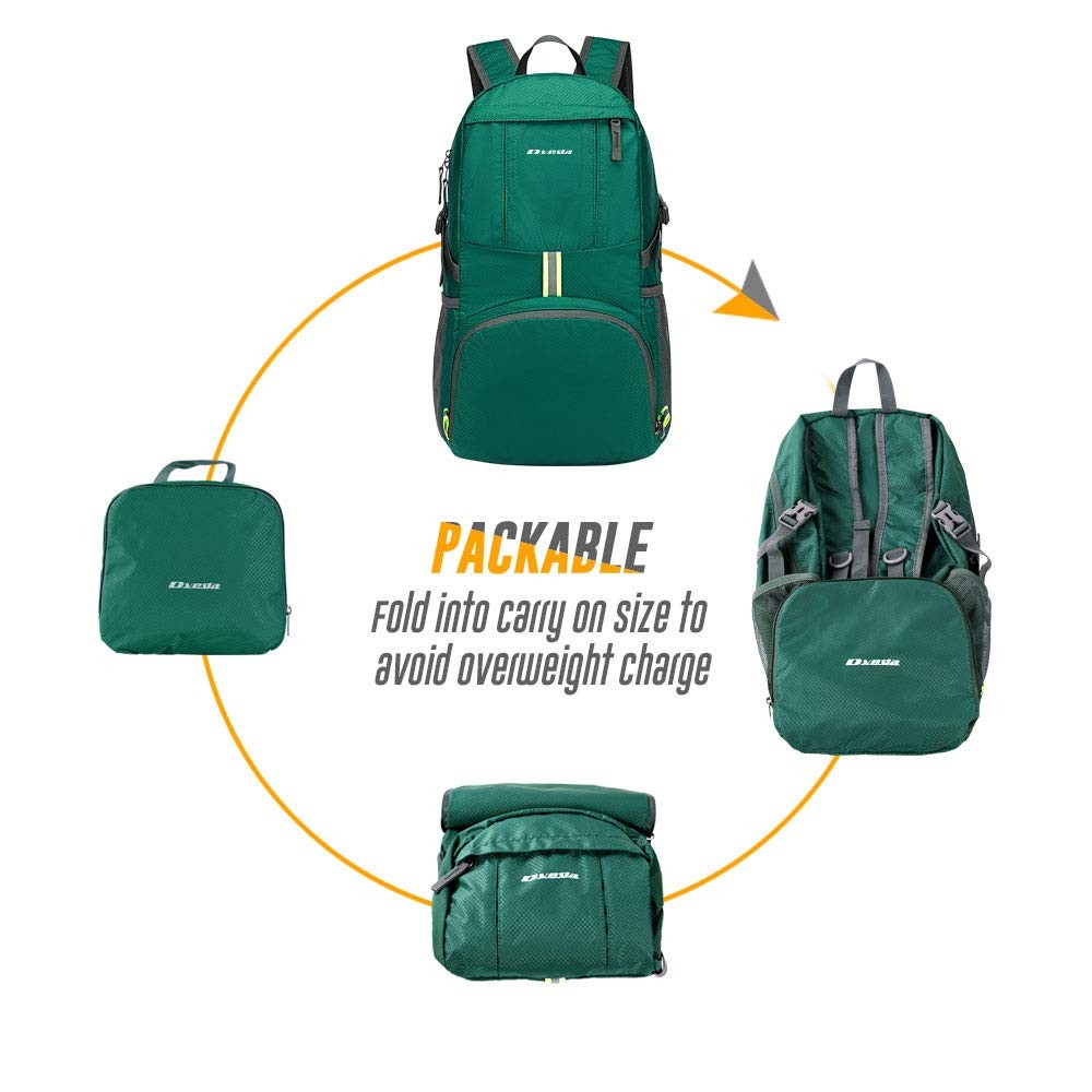 35L Lightweight Packable Backpack Waterproof Durable Hiking Travel Backpack D...