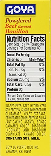 Goya Powdered Beef Bouillion, 2.82 Ounce