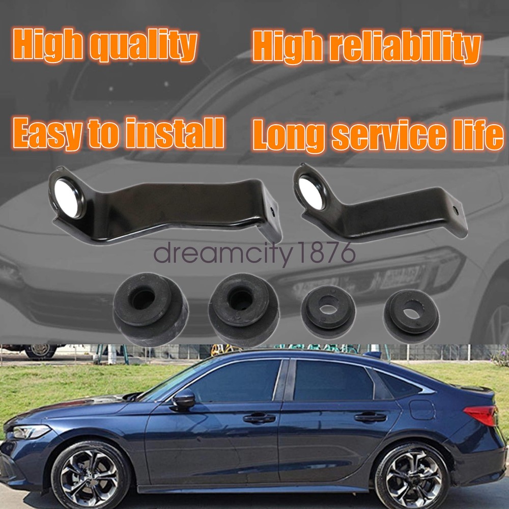 1 Set For Honda Civic 2016-21 Stay Inter-Cooler Bracket & Bushing Upper Lower