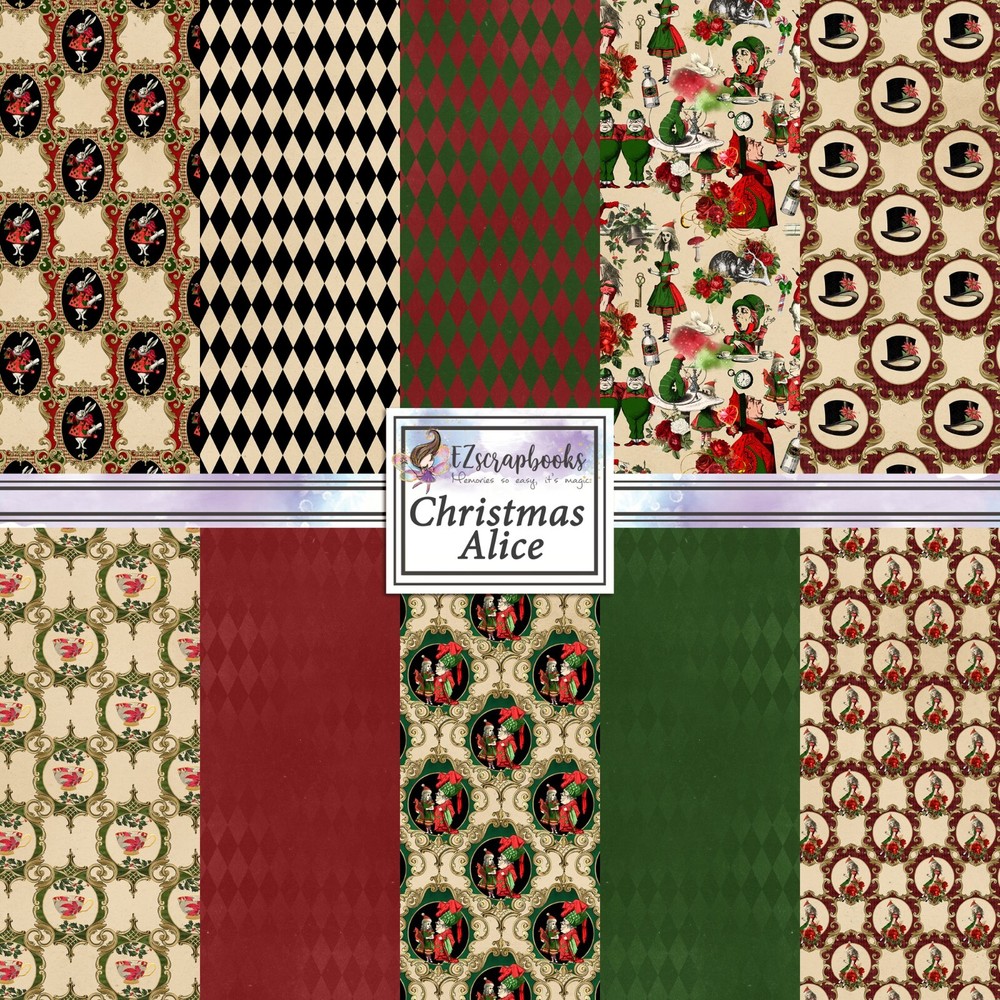 CHRISTMAS ALICE - Paper Pack