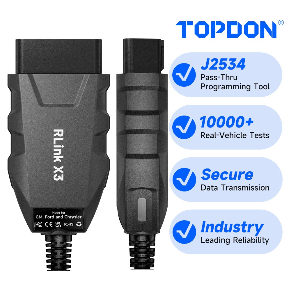 🔥2026 TOPDON RLink X3 Reprogramming Tool High-Speed J2534 Pass-Thru Programmer