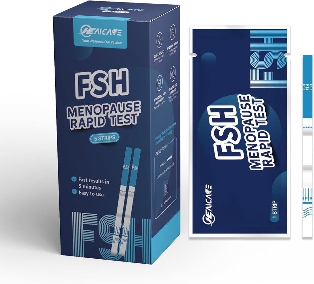 FSH Menopause Rapid Strips - Accurate Home Testing, 5 Tests Included