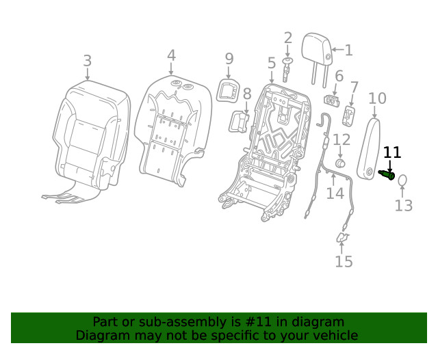 Genuine GM Armrest Bolt 11548891