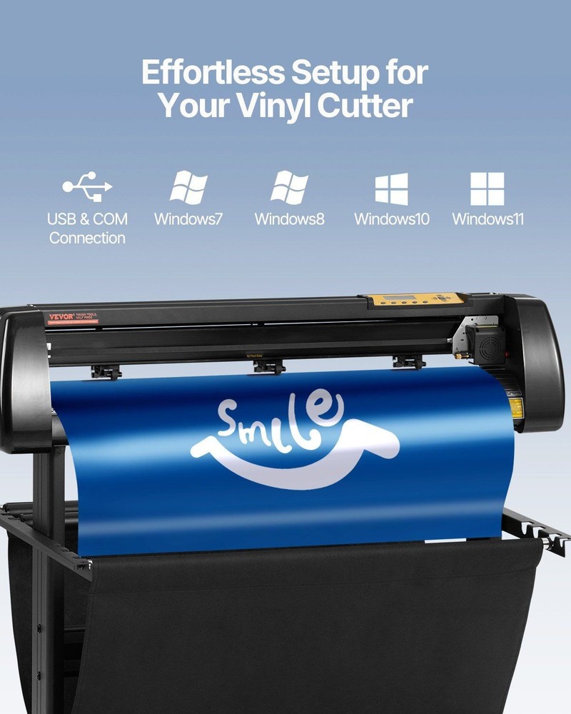 34Inch Vinyl Cutter Bundle with LCD Display Signmaster Software & Tools