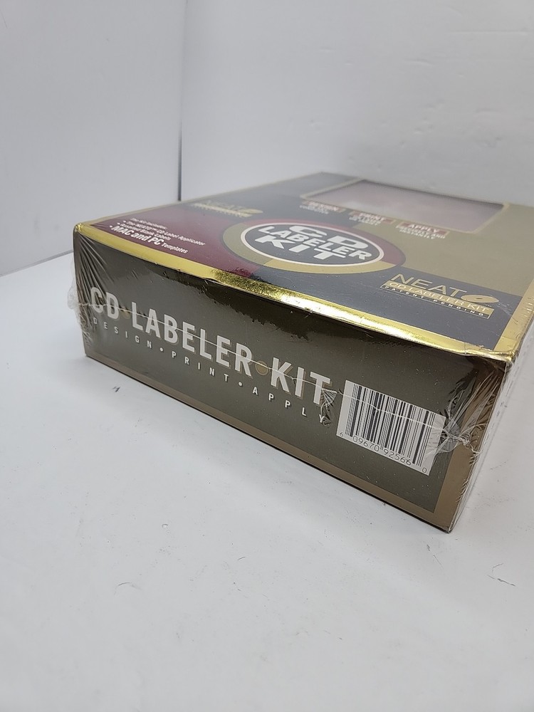 Vintage NEAT NEATO CD Labeler Kit Software Mac/PC & Case Inserts Near Mint 1996
