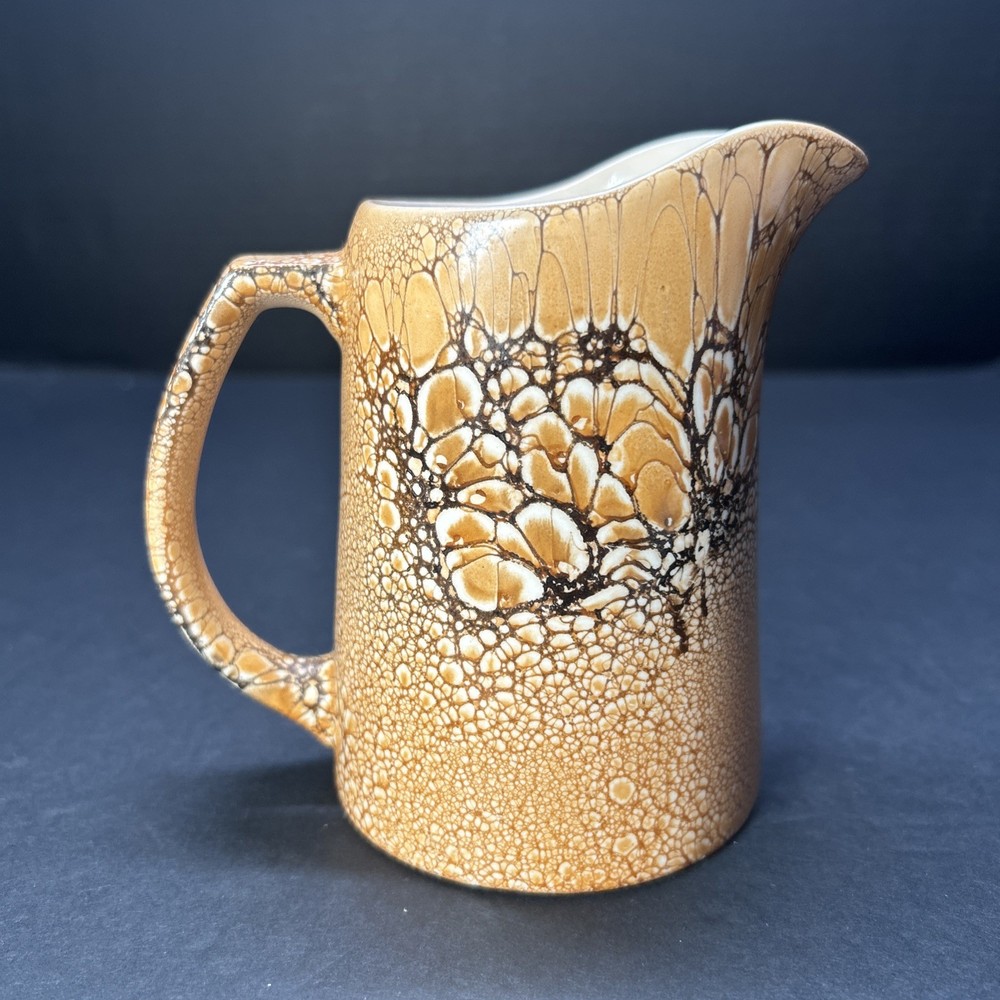 Czechoslovakia Pottery Mini Pitcher Creamer 4 1/2”