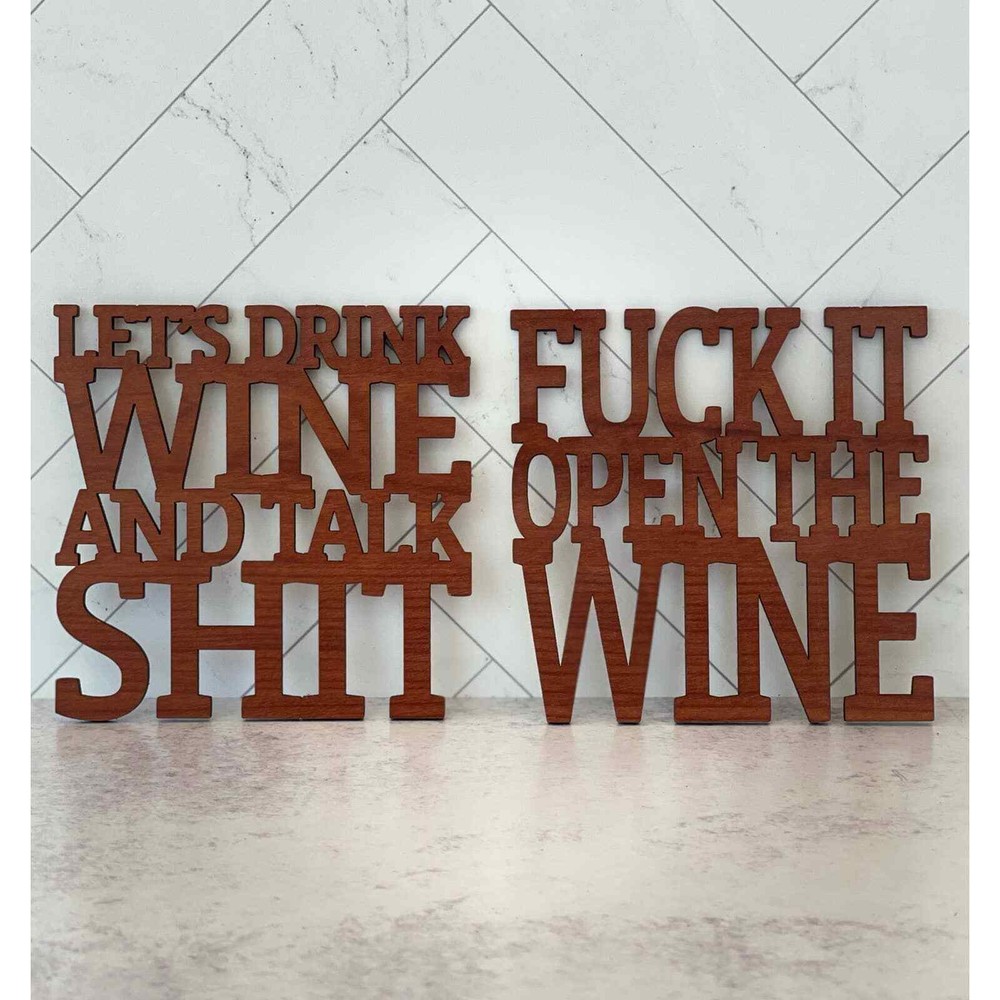 Acrylic Funny Wine Coasters