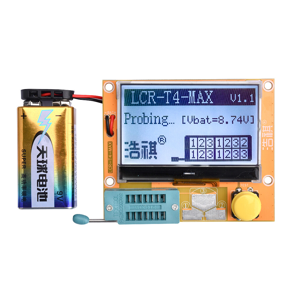 LCR-T4-MAX ESR Meter Transistor Tester Diode Triode Capacitance SCR Inductance