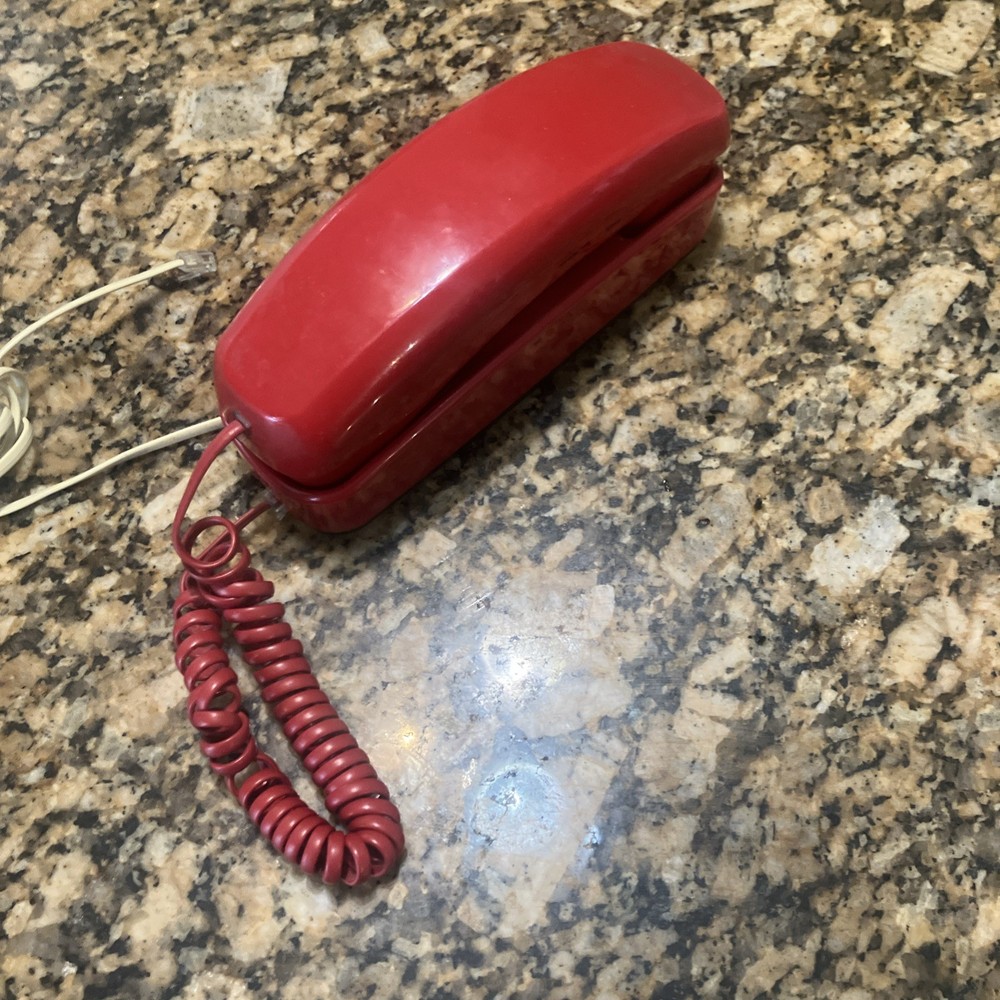 Red Push Button Conair Phone Sw204TRL Wall Phone