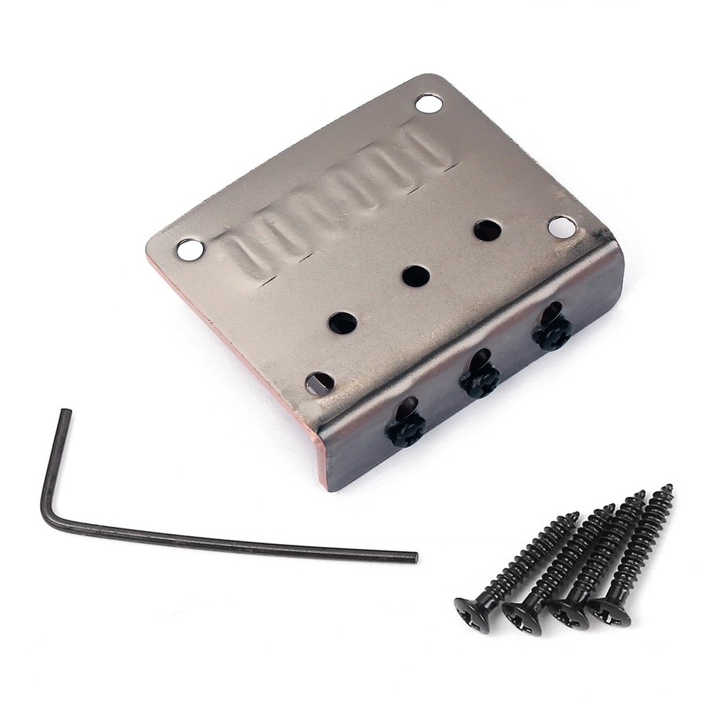 Cigar Box Guitar Parts 3-String Top Loading Hard-tail Adjustable Bridge Chrome E