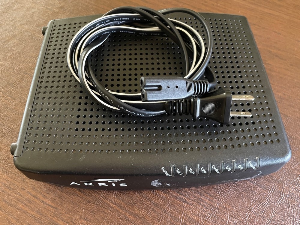 Arris Cable Modem Model TM822G Black