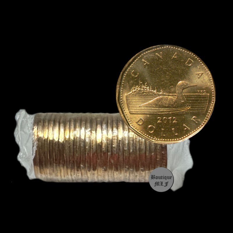 Canada 2012 old generation  , $1  loonie coins UNC. from roll