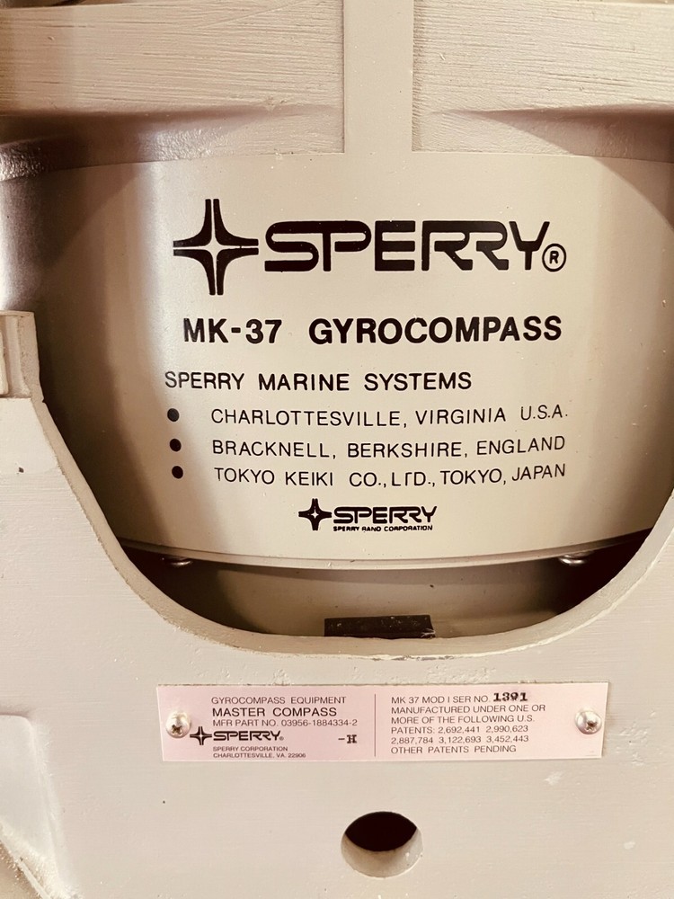 SPERRY MK-37 GYROCOMPASS GYRO COMPASS