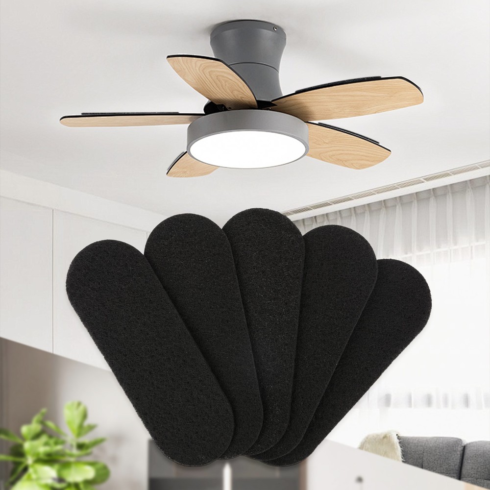 Universal Ceiling Fan Filters - Activated carbon Filter 5Pcs, Easy to replace