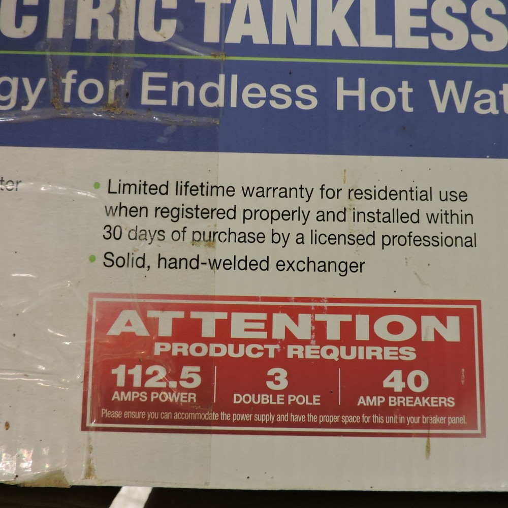 EcoSmart ECO 27 Electric Tankless Water Heater, 27 KW at 240 Volts, 112.5 Amps