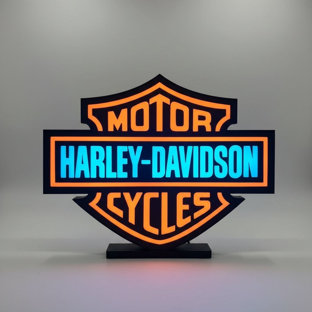 Harley Davidson Lightbox 8.5x7 Illuminated Display Sign