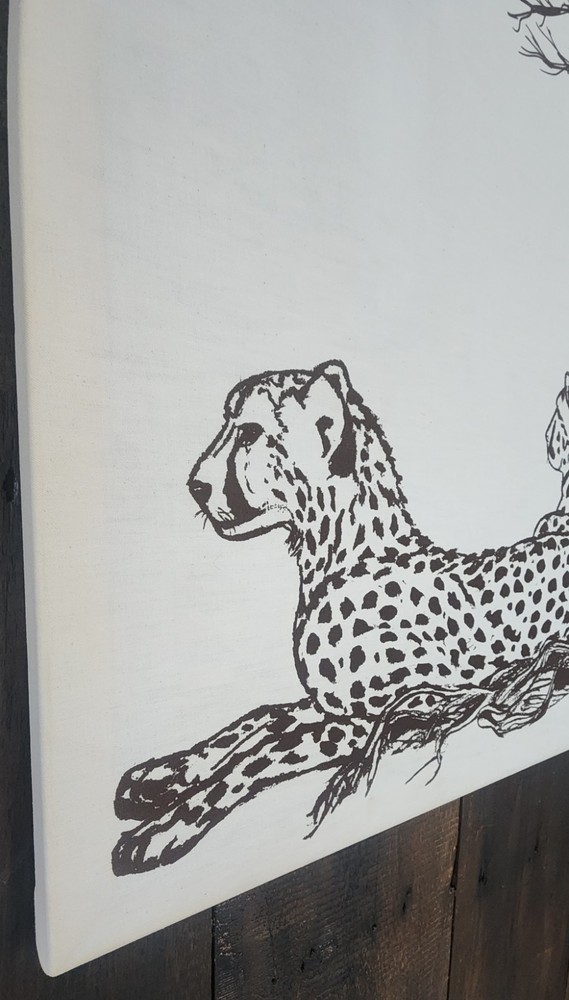 MCM Fabric Wall Art Cheetahs by E. Taylor