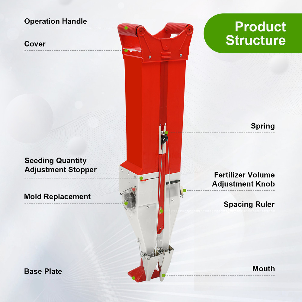 Vegetable Garden Planter Tool Handheld Manual Corn Peanut Seeder Seed Fertilizer