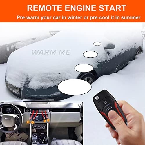 Keyless Entry Security Alarm System, Remote Engine Starter, Push to Start Kit
