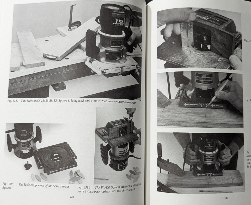 ***VINTAGE 1992 SEARS CRAFTSMAN ROUTER HANDBOOK***BASIC & ADVANCED TECHNIQUES