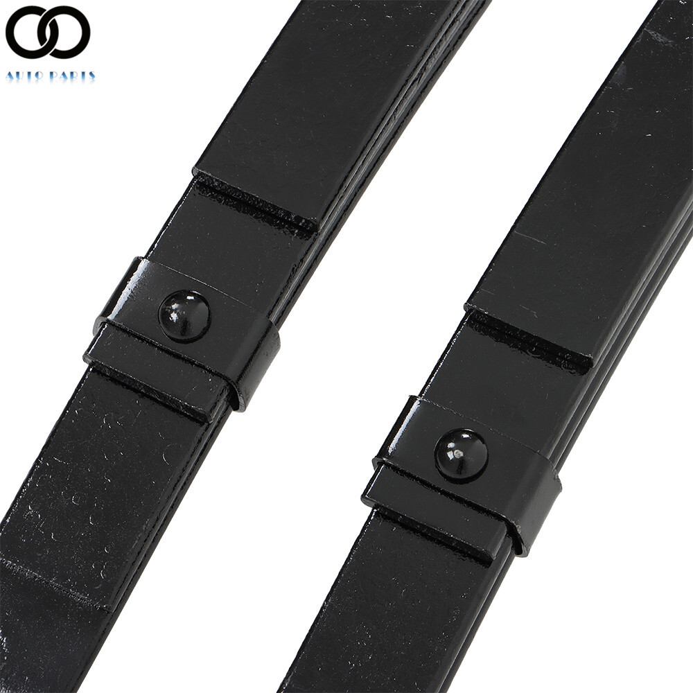 Set of 2 For 3500 lbs Axle Trailer Leaf Spring 4 Leaf Double Eye 1750 lbs Cap