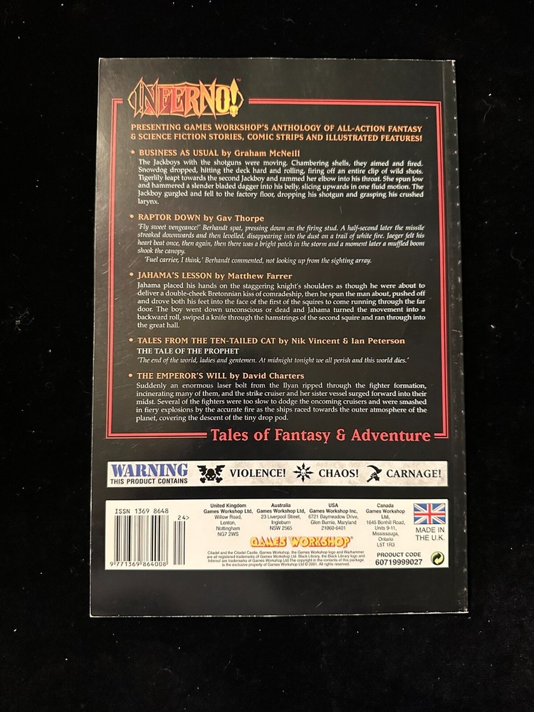 Games Workshop Warhammer 40K Inferno Magazine Rulebook Codex