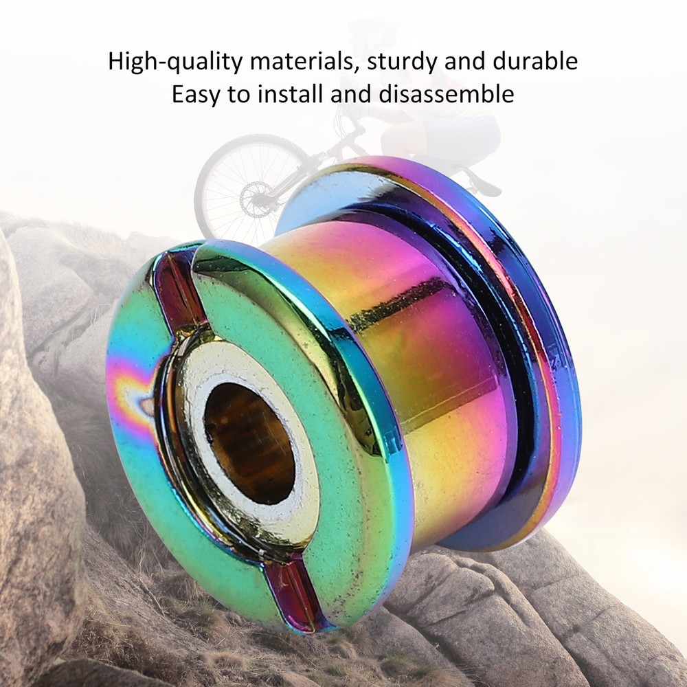 (Multicolor)5Pcs Chainring Bolts RustProof Easily Install Disc Screw CH