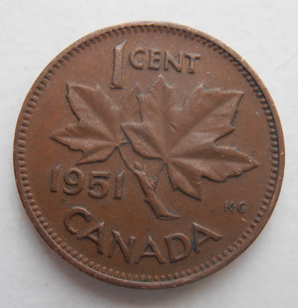 CANADA 1 CENT 1951
