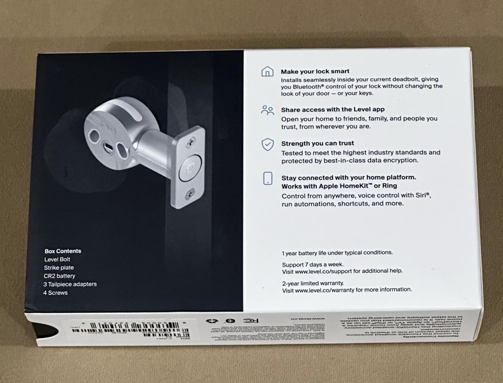 Level Bolt The Invisible Smart Lock Deadbolt- Smart Home