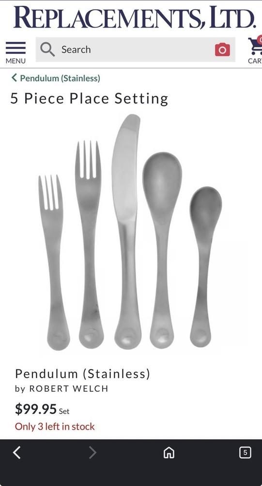 Robert Welch PENDULUM  18/10 Flatware 26 Piece Bundle