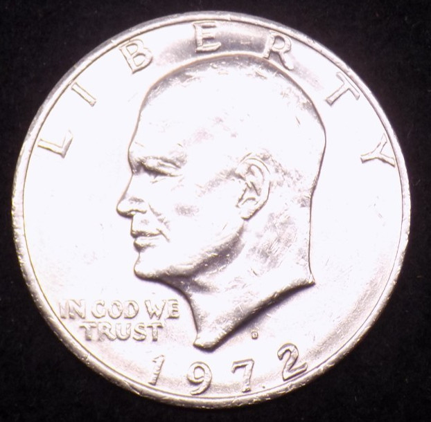 1972-D Eisenhower Dollar – Circulated Condition