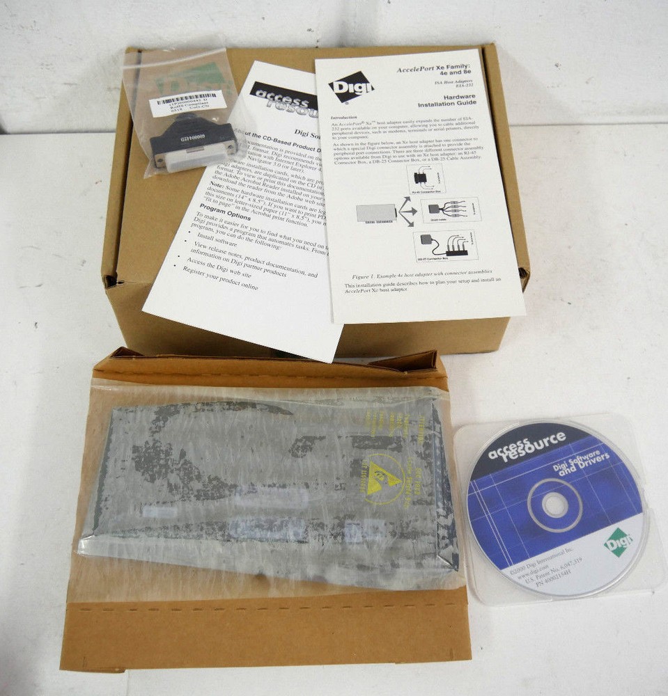 Digi 70000737 AccelePort 4e-ISA DB25 Cable - MISSING COMPONENTS, SEE PHOTOS