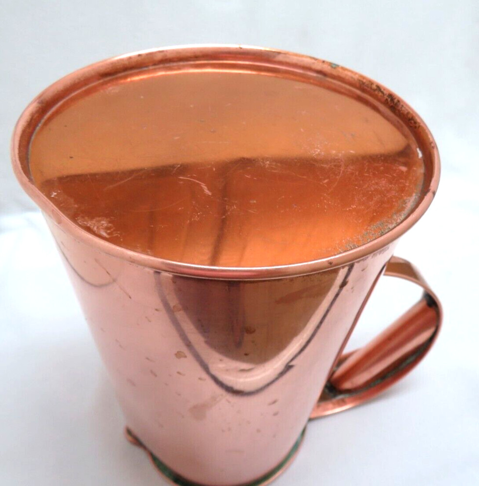 Vintage Copper Pitcher 7 1/2" Tall
