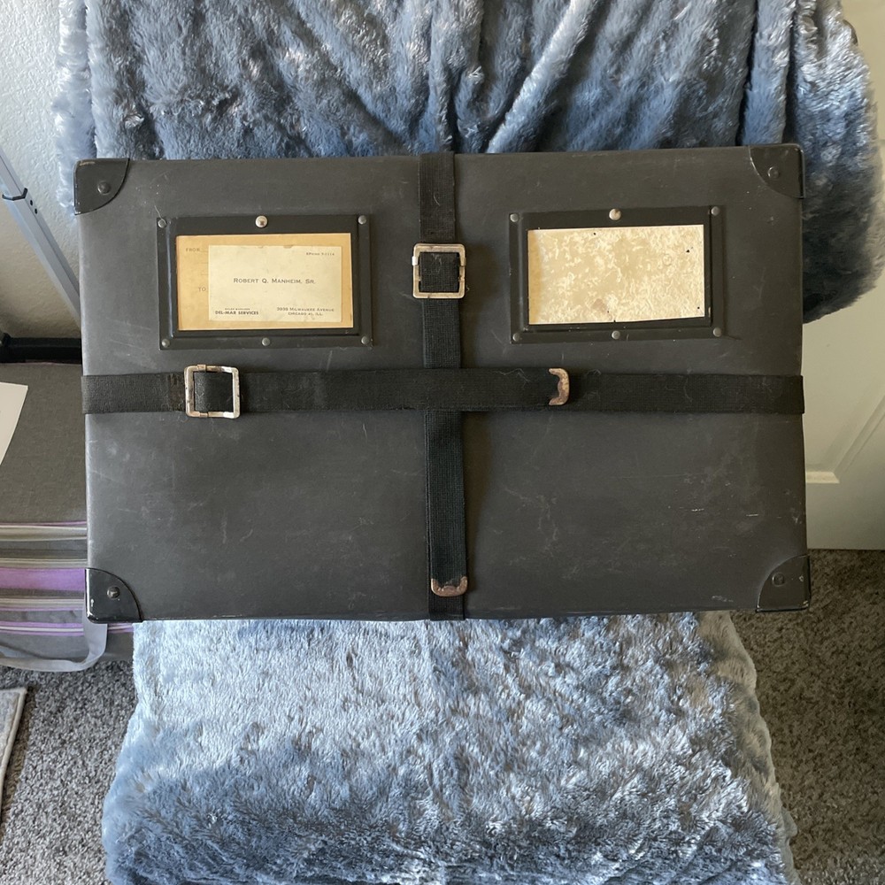 Black Vintage Mailing Container Used Back In World War Ii ￼
