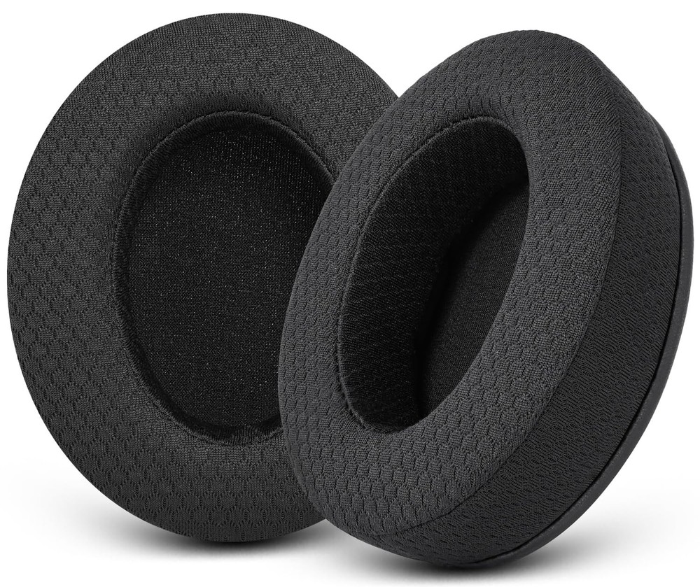 Upgraded Replacement Earpads Cushions for HyperX Cloud/Alpha, Audio Black