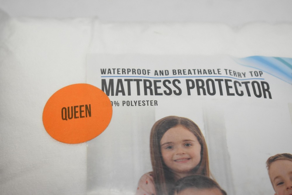 Utopia Bedding Mattress Protector Queen Waterproof 2 Pack Terry Top Fluid