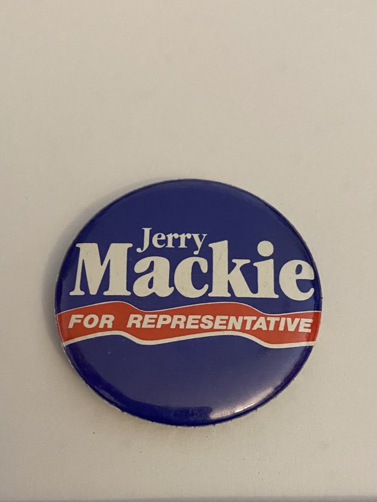 Jerry Mackie For Representative Pin Back Button P149