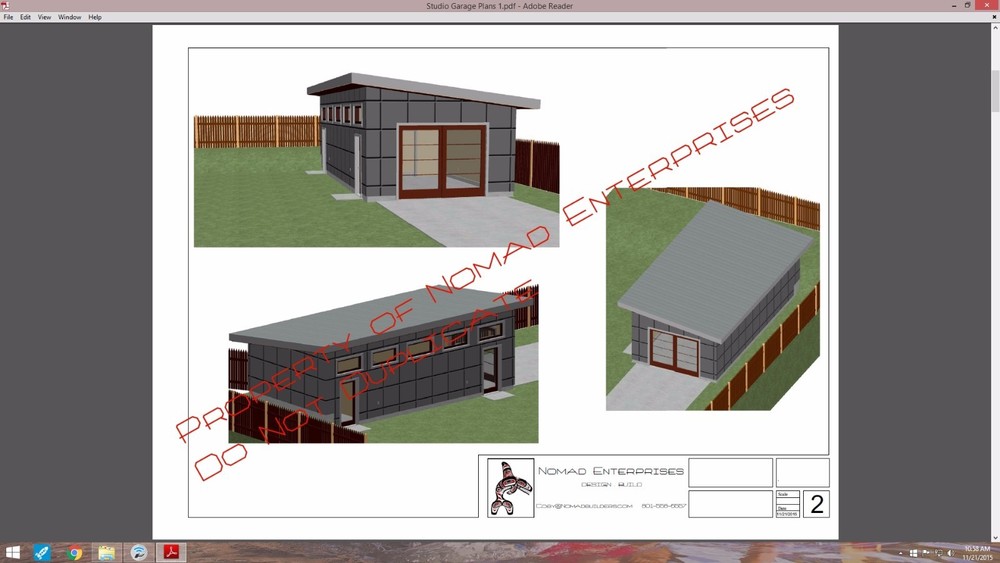 PLANS Studio Garage Blueprints Plans Mancave Building Plan Contemporary Shed