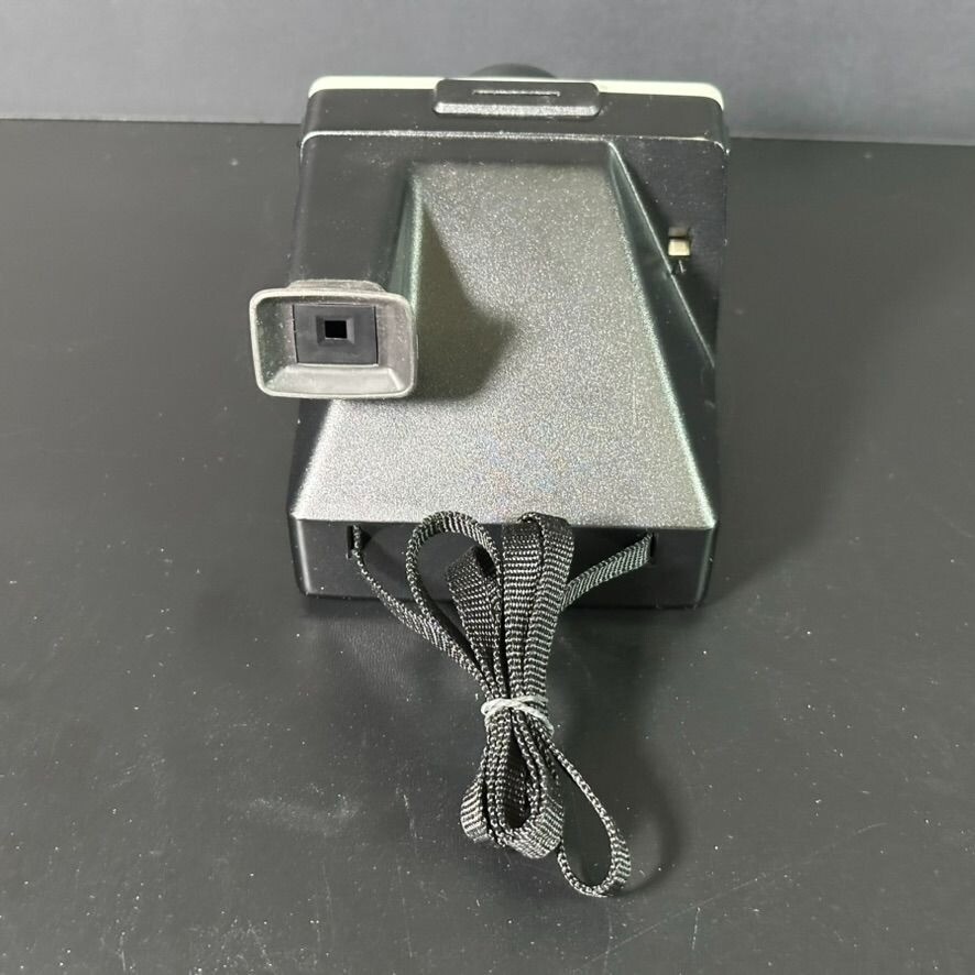 Vintage POLAROID One Step RAINBOW Stripe Land Camera w Flash n Case UNTESTED