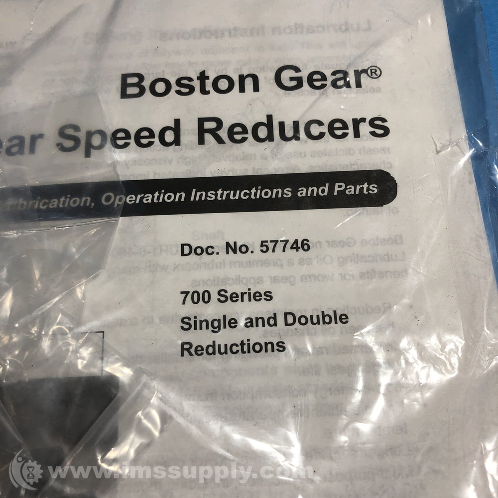 Boston Gear 57746 Installation, Operation Instructions 8635