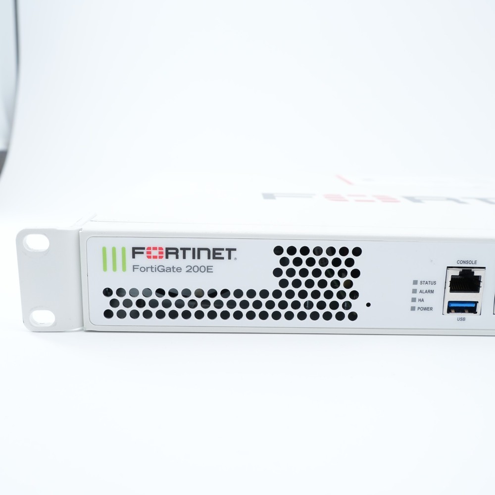 Fortinet Fortigate-200E FG-200E Network Security Firewall Initialized w/Adapter
