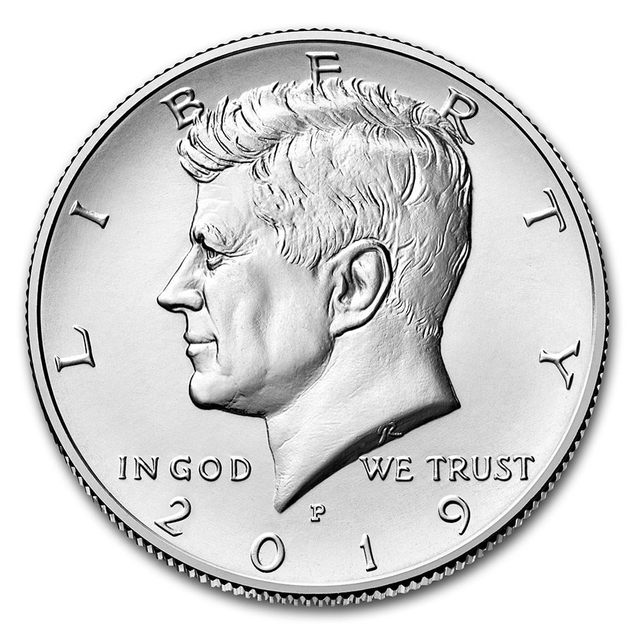 2019-P KENNEDY HALF DOLLAR UNCIRCULATED FROM ROLL