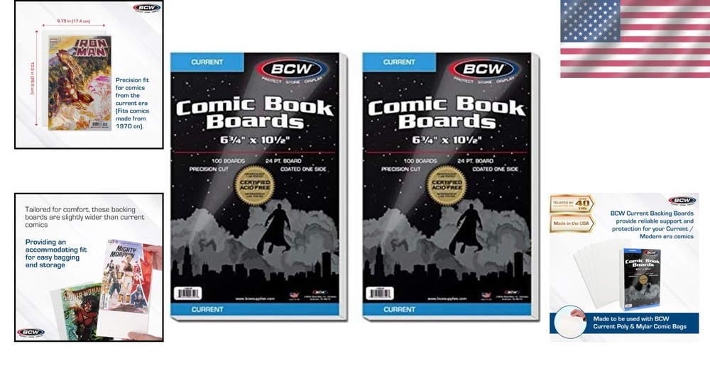 Current Comic Backing Boards 300ct - Precision Cut