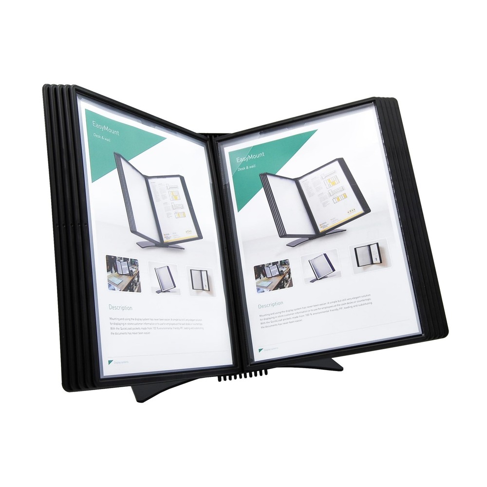 Tarifold DJOIS Desktop Reference & Display System - Durable Metal Base & Poly...