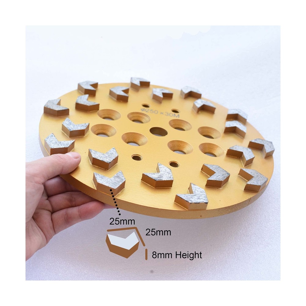 10 in. x 3/8" Threaded Arrow Segments Epoxy Mastics Thinset Coating Remove 10...