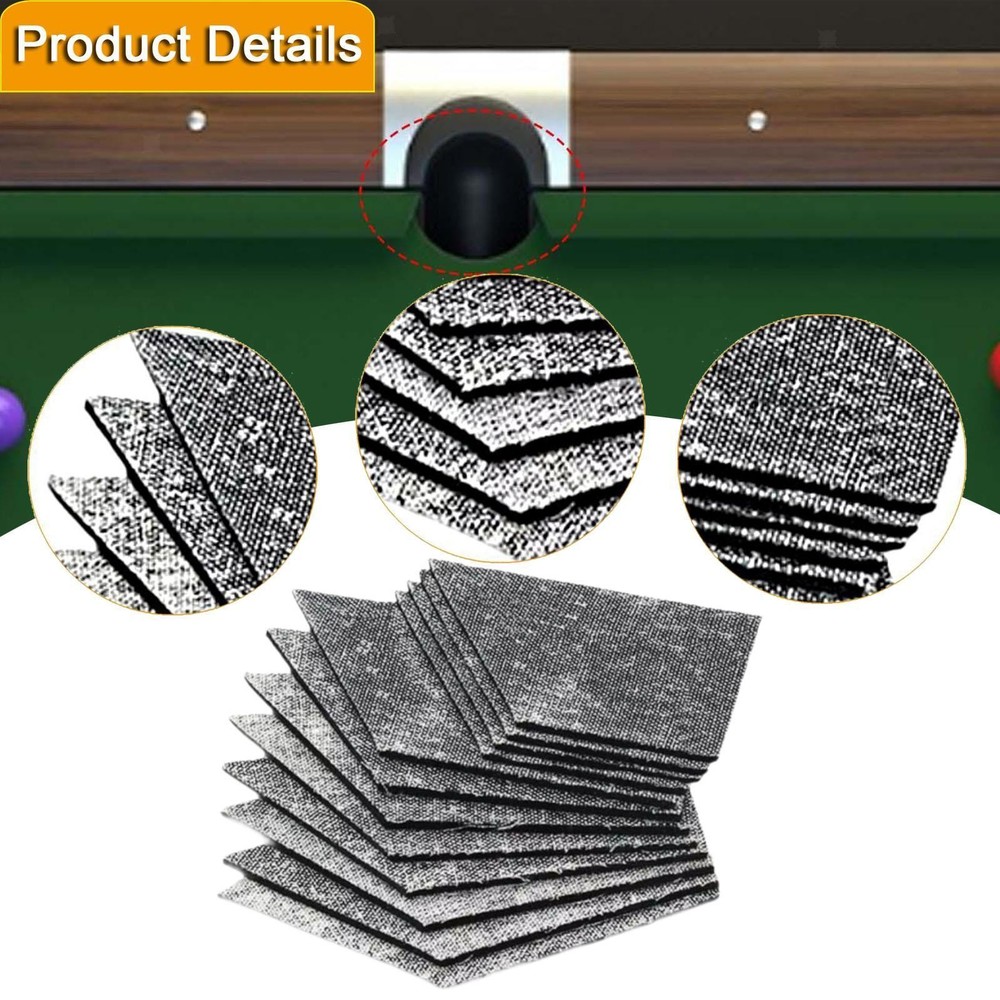 12 Pack Replacement Rubber Billiard Table Cushions (5mm)