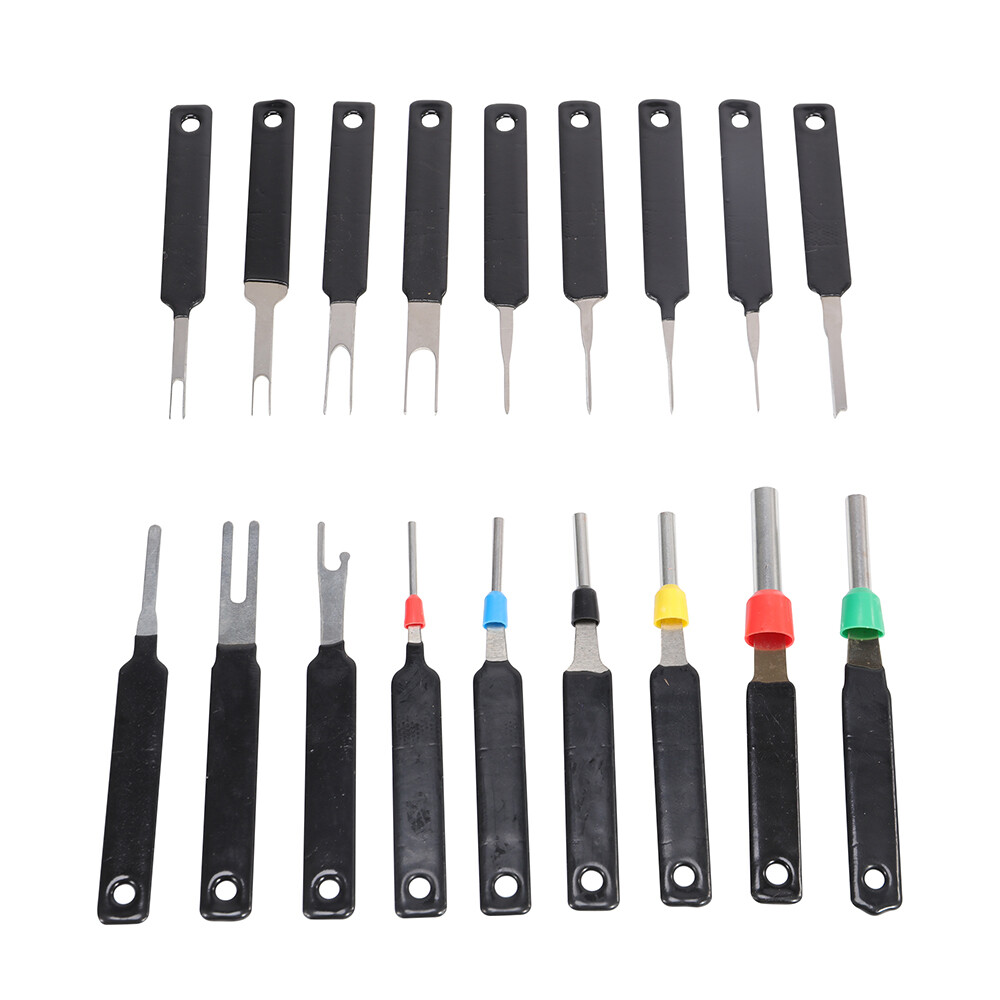 18pcs Terminal Removal Tool Car Wire Harness Plug Terminal Extractor Crimp Pin