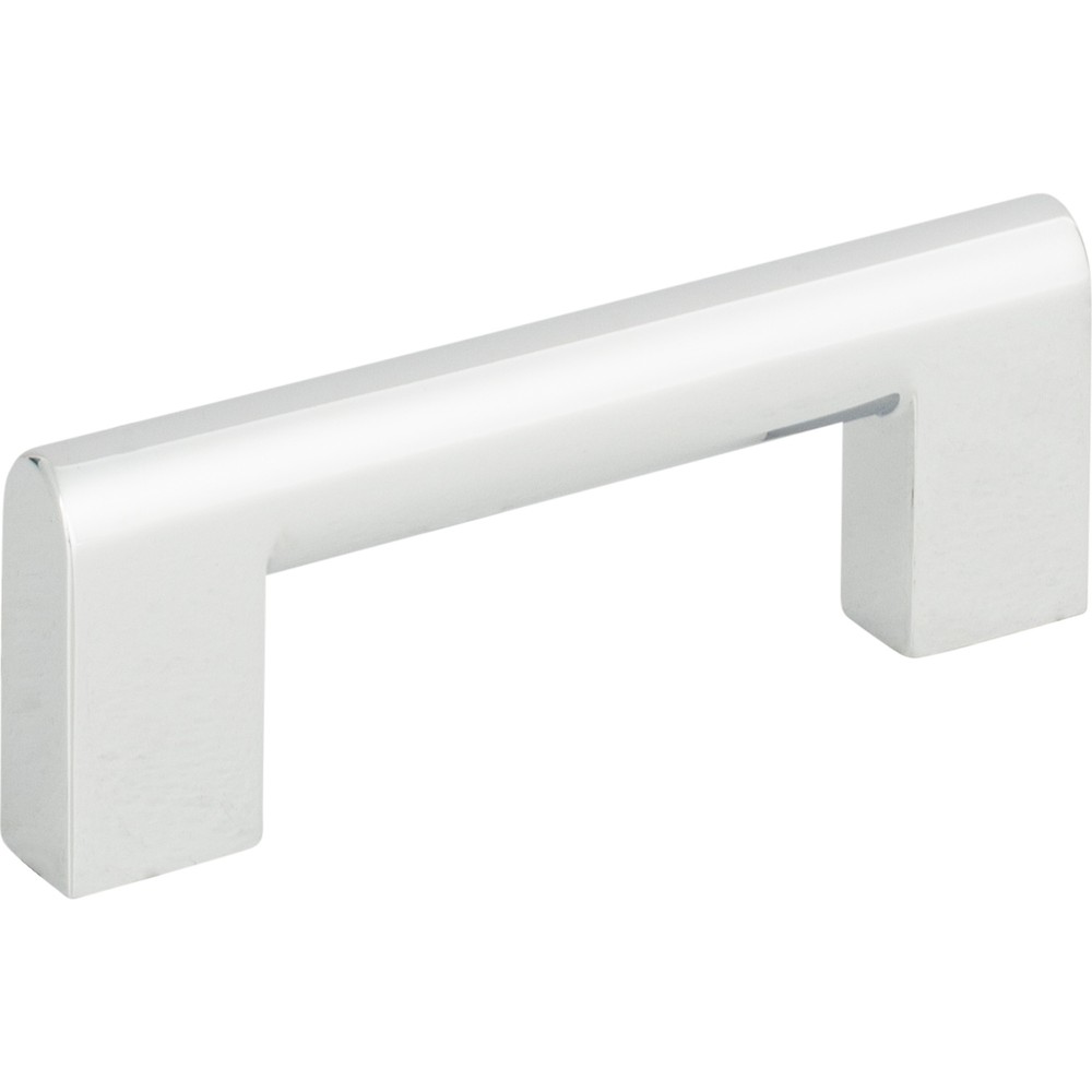 Atlas A878-CH Round Rail Pull 3 Inch (c-c) - Polished Chrome