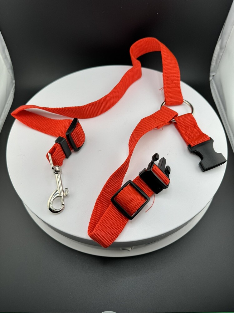 Dog Car Seat Belt Harness, Red